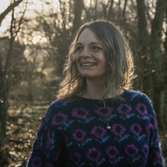 Charlotte Weitze. Foto af Ib Helles Olesen, Forfatterweb